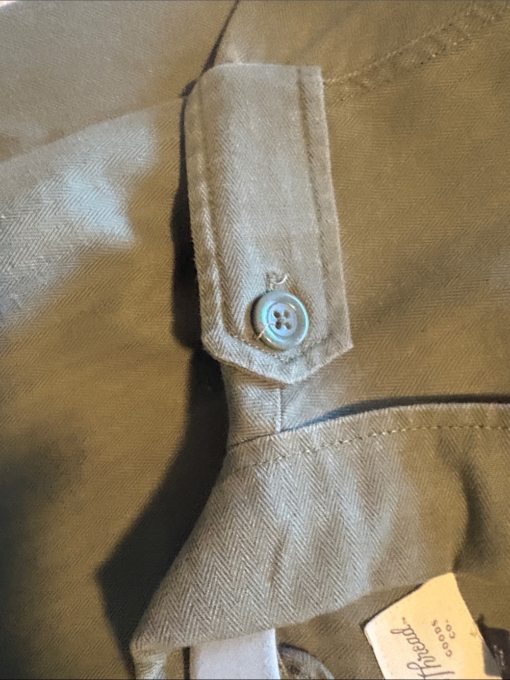 Universal Thread Olive Utility Jacket with Button Flap Pockets - Picture 7 of 7